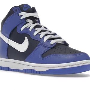 Nike Dunk High - Medium Blue Midnight Navy
